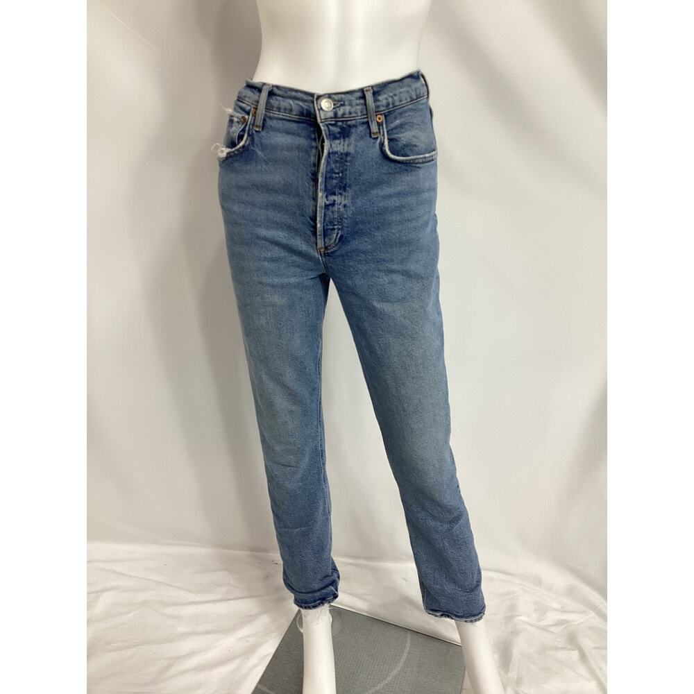 Agolde 'Riley' High Rise Denim Jeans Size 27 - Picture 2 of 5